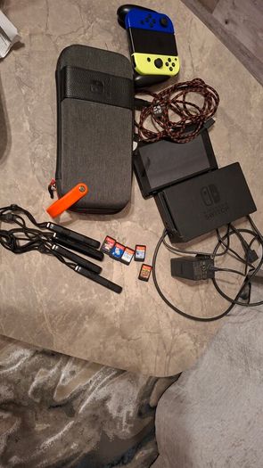 Nintendo switch+Dock and more.