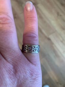 Solid silver ring