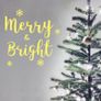 Merry/Bright Decal, Merry & Bright Sticker, Window Decal, Letter Decal, Quotes Wall Decal, Seasons Greetings, Christmas Removable Decal Image 2