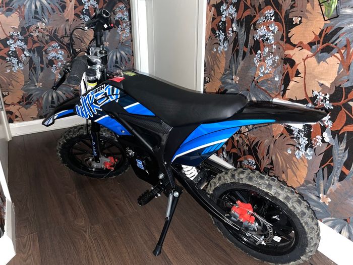 Electric Blue kids electric pit bike