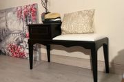 Solid Wood Entryway Set Hallway Bench &amp; Mirror