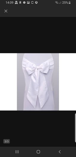 Wedding chair sashes