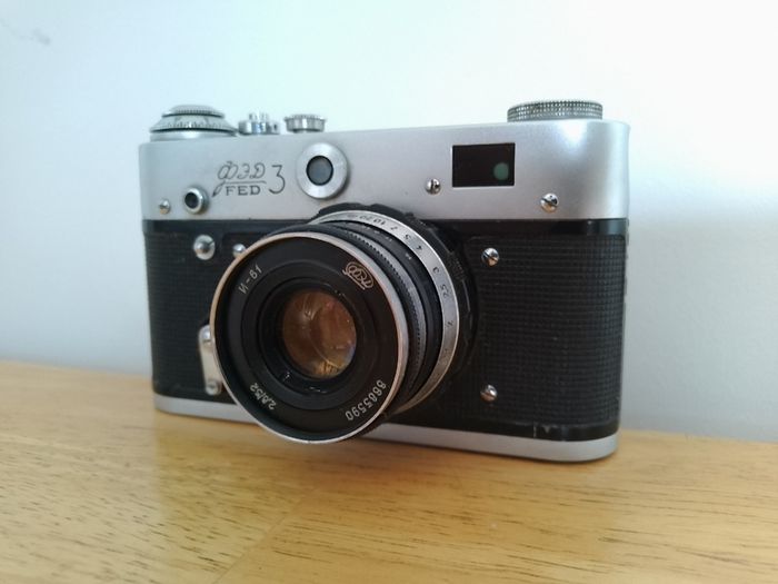 FED-3 CLA Video Refurbished, USSR Soviet Union Russian 35mm Rangefinder, Serviced Mechanical Analog Manual Optic, Film Camera 8664651
