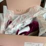 Marian raspberry crushed velvet platforms size 38 Image 9