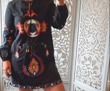 zara embroidered dress