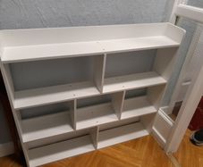 White shelf unit