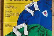 Very Rare 1981 Ireland v France - Five Nations Championship Programme