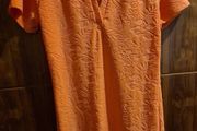 Pretty Coral Terry Towel Dress