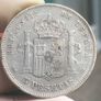 Spain Silver 5 Pesetas 1885 Alfonso XII Image 4