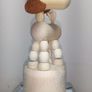 Wooden toy. Movable Puppet Figure. Dog Image 6
