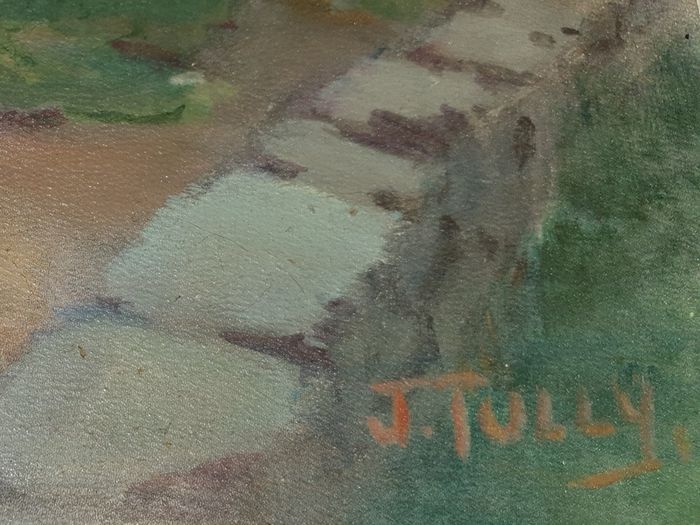 Broughan Bridge,  Baltray, Co.Louth  oil painting