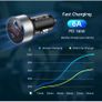 USLION 36W PD/QC3.0 Car Dual USB (Type-C & Type-A) Phone Quick Charger with Digital Display (Brand New/Warranty) Image 5