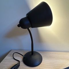 Small black desk lamp