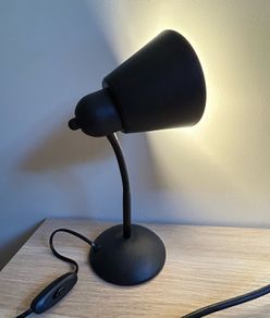 Small black desk lamp