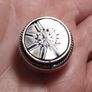 Vintage Silver Pill Box with Little Mirror Added Inside Image 4