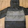 Bershka Mens Two Tone Hooded Puffer Jacket M Black & Grey Image 4