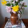 Apilco Brown Stoneware Jug with Side Handle Image 2