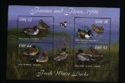 1996 Ireland Fauna &amp; Flora (Freshwater Ducks) Commemorative Stamps Miniature Sheet Mint Never Hinged (MNH)