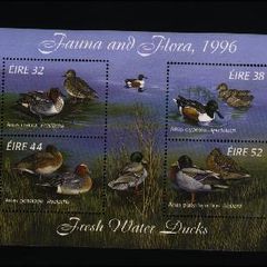 1996 Ireland Fauna & Flora (Freshwater Ducks) Commemorative Stamps Miniature Sheet Mint Never Hinged (MNH)