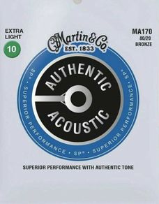Martin Acoustic Guitar Strings 10-47 MA170 80/20 Bronze