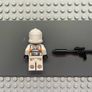 lego Star Wars sw1235 Clone Trooper, 212th Attack Battalion (Phase 2) minifigure- White Arms, Dirt Stains, Nougat Head, Helmet with Holes Image 2