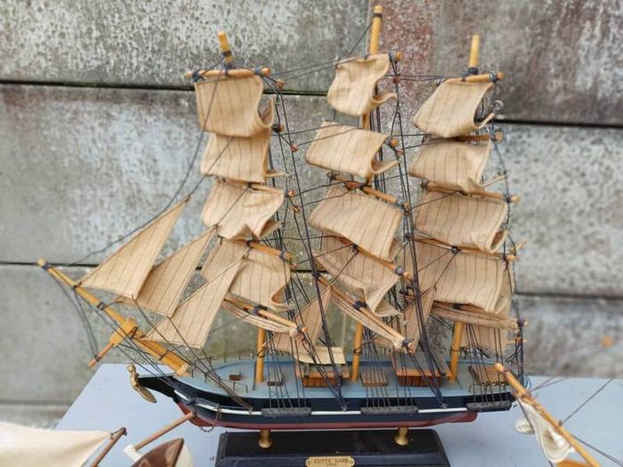 Collection of Vintage Model Ships