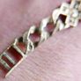 Vintage 9c 375 Solid Yellow Gold Solid Diamonds  Link Bracelet L-5,7" 7,3 g Image 6