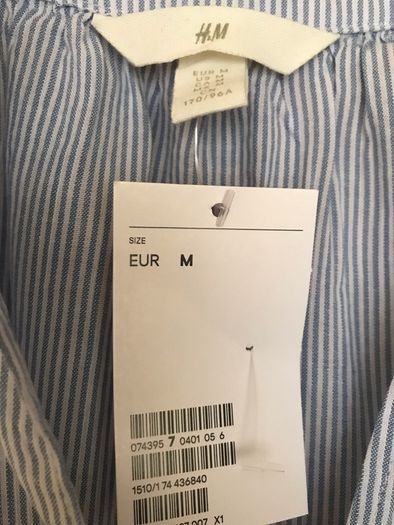 BNWT Blue/White Striped Blouse by H&M