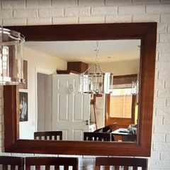 EZ Living Dark wood mirror