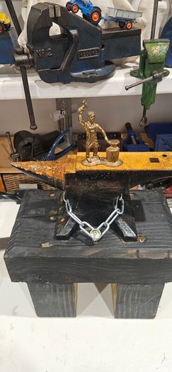 anvil on stand
