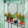 Foil Greenhouse Tomato House Plant House with 4 Shelves Roll-Up Door Image 5