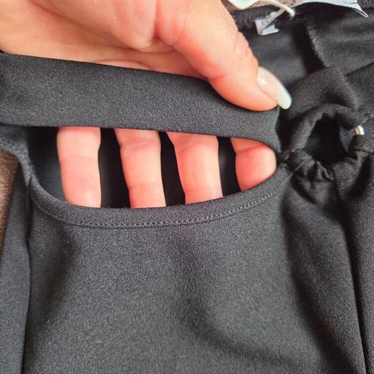 BNWT Black  flared trousers BERSHKA, size S
