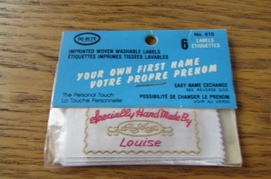 Imprinted Woven Washable Personalised Labels for Sale