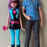 2 Dolls from the 2015 Barbie Spy Squad Series, Cat Burglar Skipper and Ken The Inventor Dolls Image 3