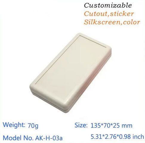 135 x 70 x 25mm 3xAA battery holder standard plastic enclosure project box