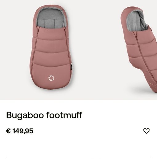 Bugaboo pink footmuff and sun canopy