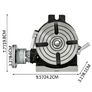 Vertical & Horizontal Rotary Table 150MM HV4 HV6 HV8 Working Table Tilting 360 for Milling Drilling Machine Image 2