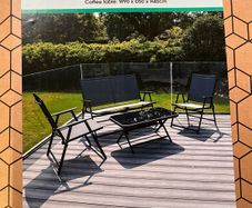 Outdoor Table and chairs Atlanta Folding Sofa Set - Brand new