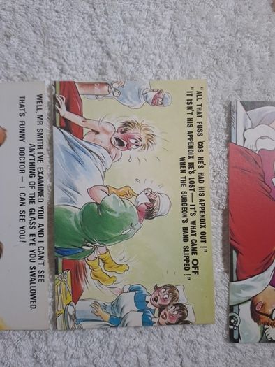 5 Bamforth Doctor saucy postcards (3)