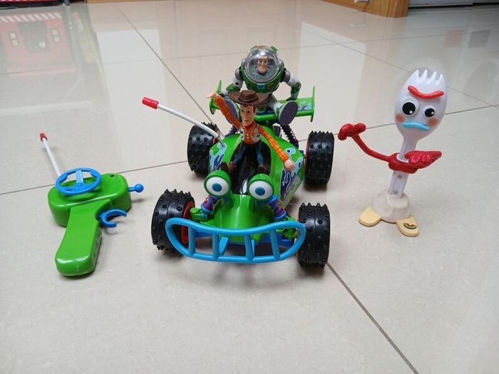 toy story remote controlled car and figure