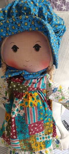 Vintage Holly Hobbie Rag Doll.