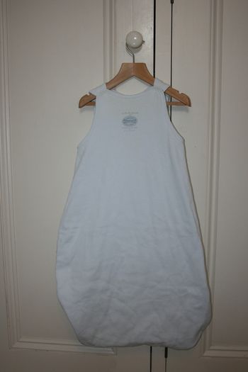 Petit Bateau Blue and White Sleeping Bag Age 0-6 Months
