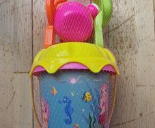 New Mermaid Beach Toy Set - Bucket & Spade Set (6 Piece)