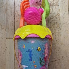 New Mermaid Beach Toy Set - Bucket & Spade Set (6 Piece)