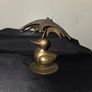 Vintage Solid Brass Duck with Umbrella Image 5