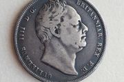UK William IV 1836 half crown silver coin