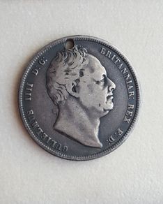 UK William IV 1836 half crown silver coin