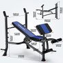 Adjustable Weight Bench with Leg Extension and Preacher Curl Home Training Gym Weight Lifting Bench Full-Body Workout Bench Bench Press Image 5