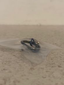 Crochet hook ring