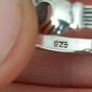 Vintage Purple Cubic Zirconia Sterling Silver Irish Claddagh Solitaire Ring Image 7